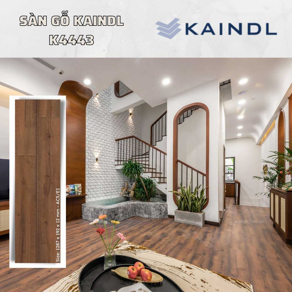 sàn gỗ Kaindl tại phòng khách