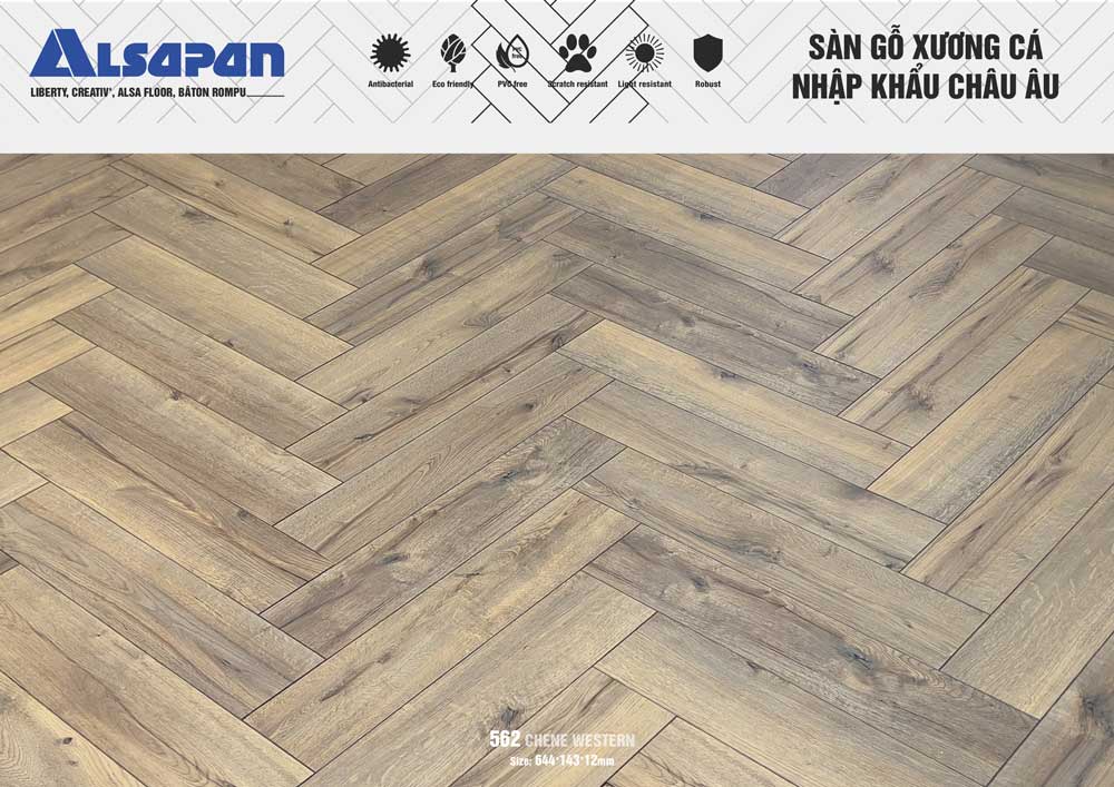 sàn gỗ alsapan 562