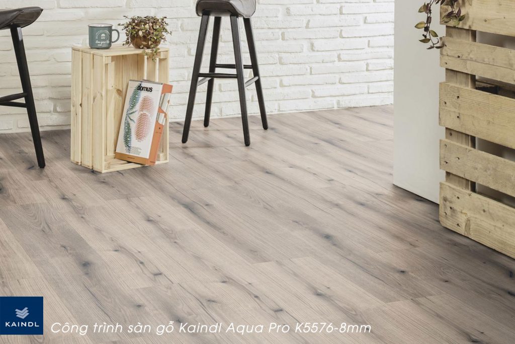 Công Trình Sàn Gỗ Kaindl Aqua Pro K5576-8mm Trên Căn Mẫu