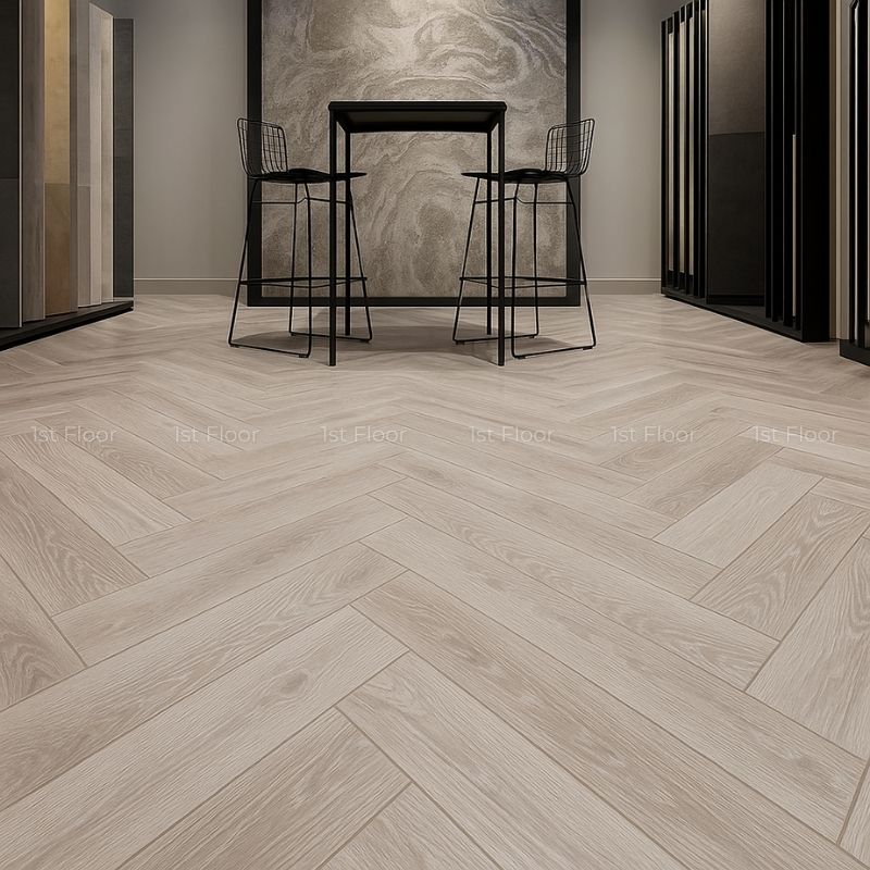 sàn gỗ alsapan trong showroom