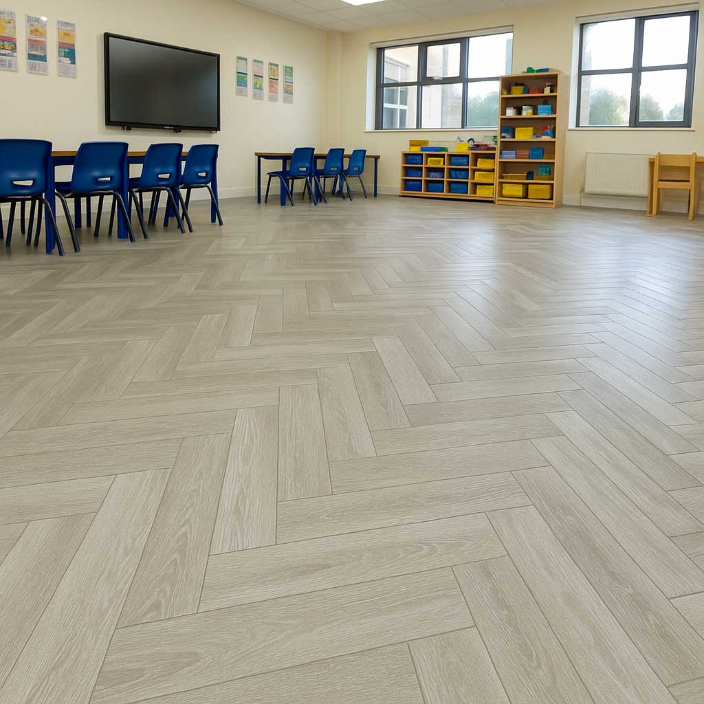 sàn gỗ Alsapan trong trường học quốc tế