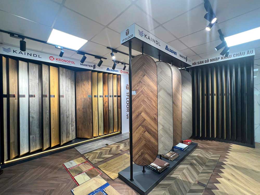 showroom sàn gỗ 1st floor