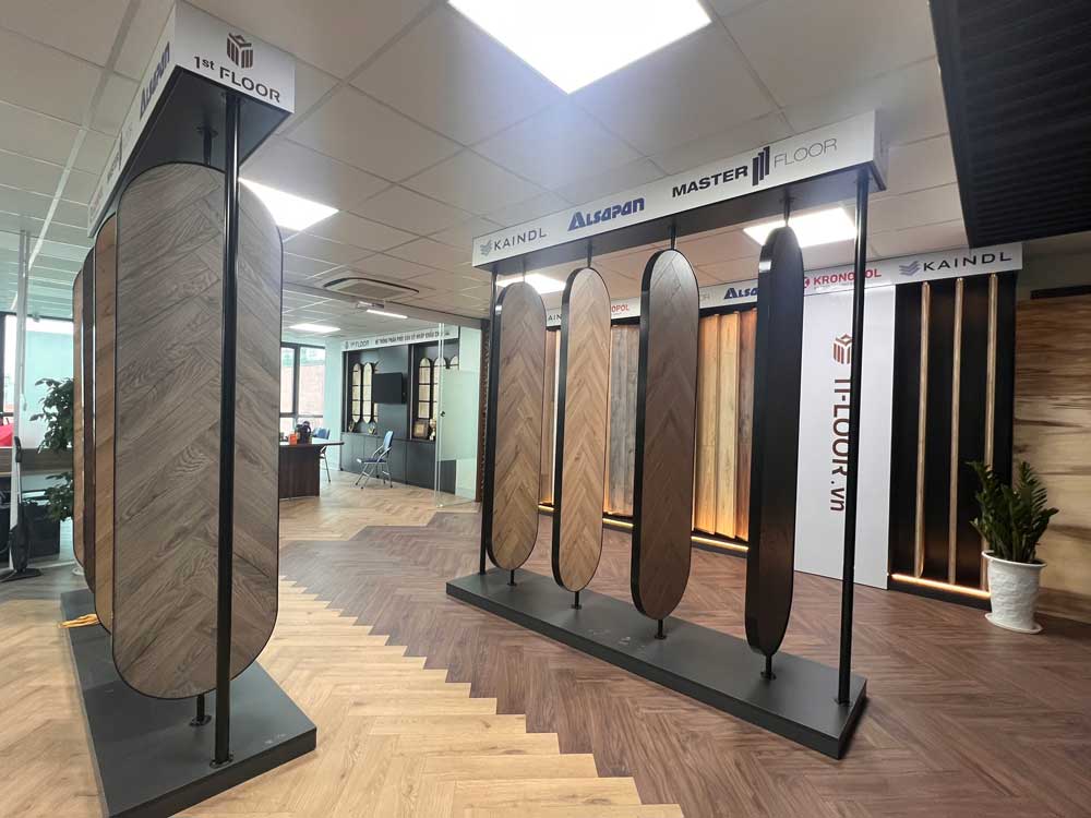 showroom sàn gỗ châu âu