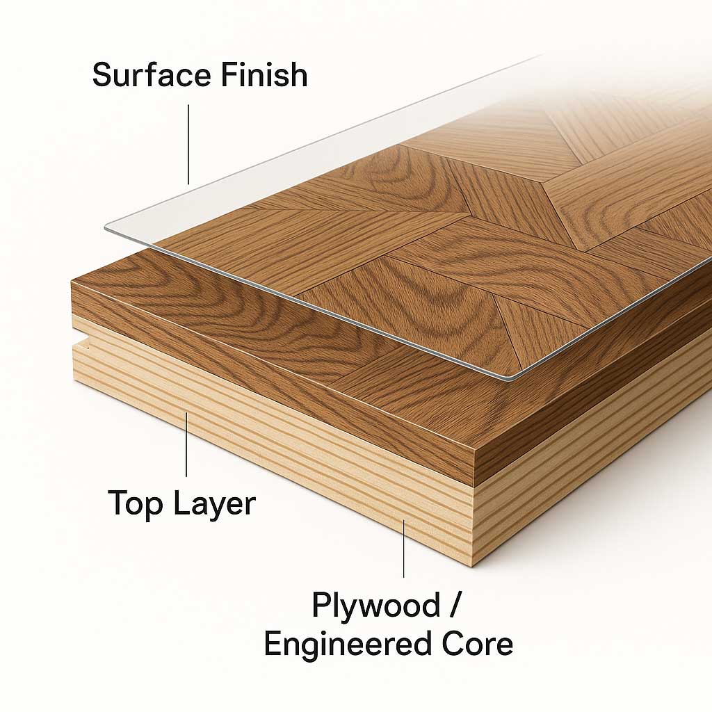 cấu tạo sàn gỗ kỹ thuật