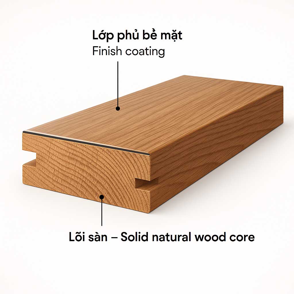 cấu tạo sàn gỗ tự nhiên