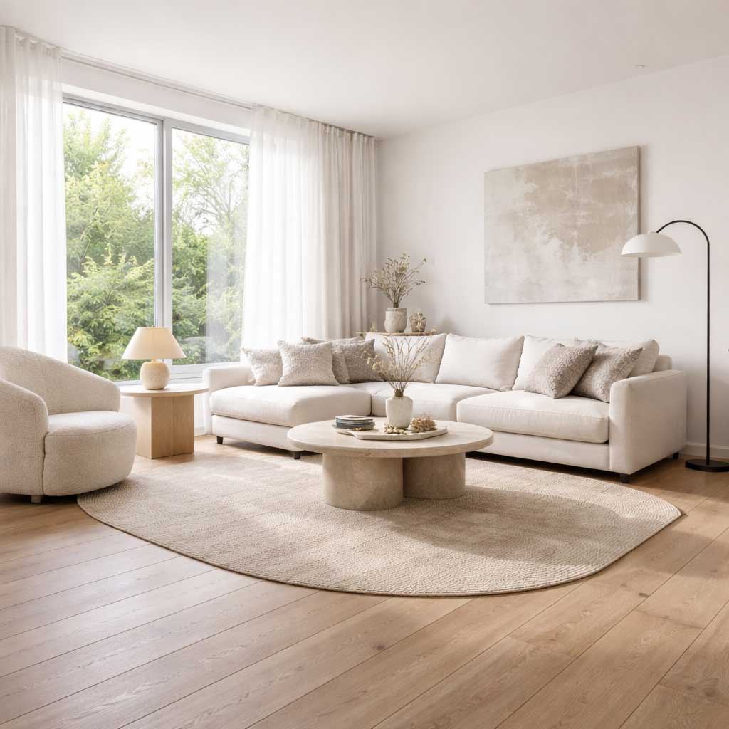 sàn gỗ kỹ thuật engineered trong nhà ở cao cấp