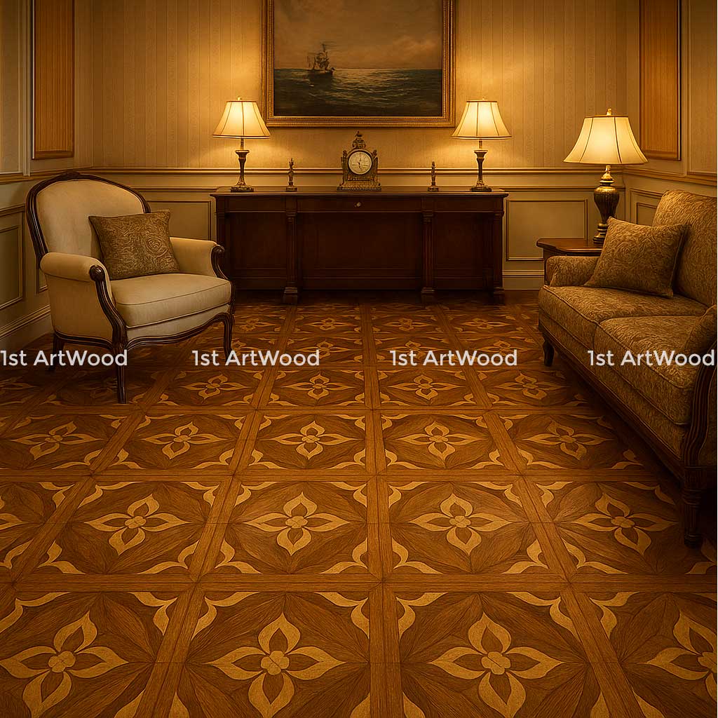 sàn gỗ hoa văn xu hướng mới trong thiết kế nội thất tại Việt Nam