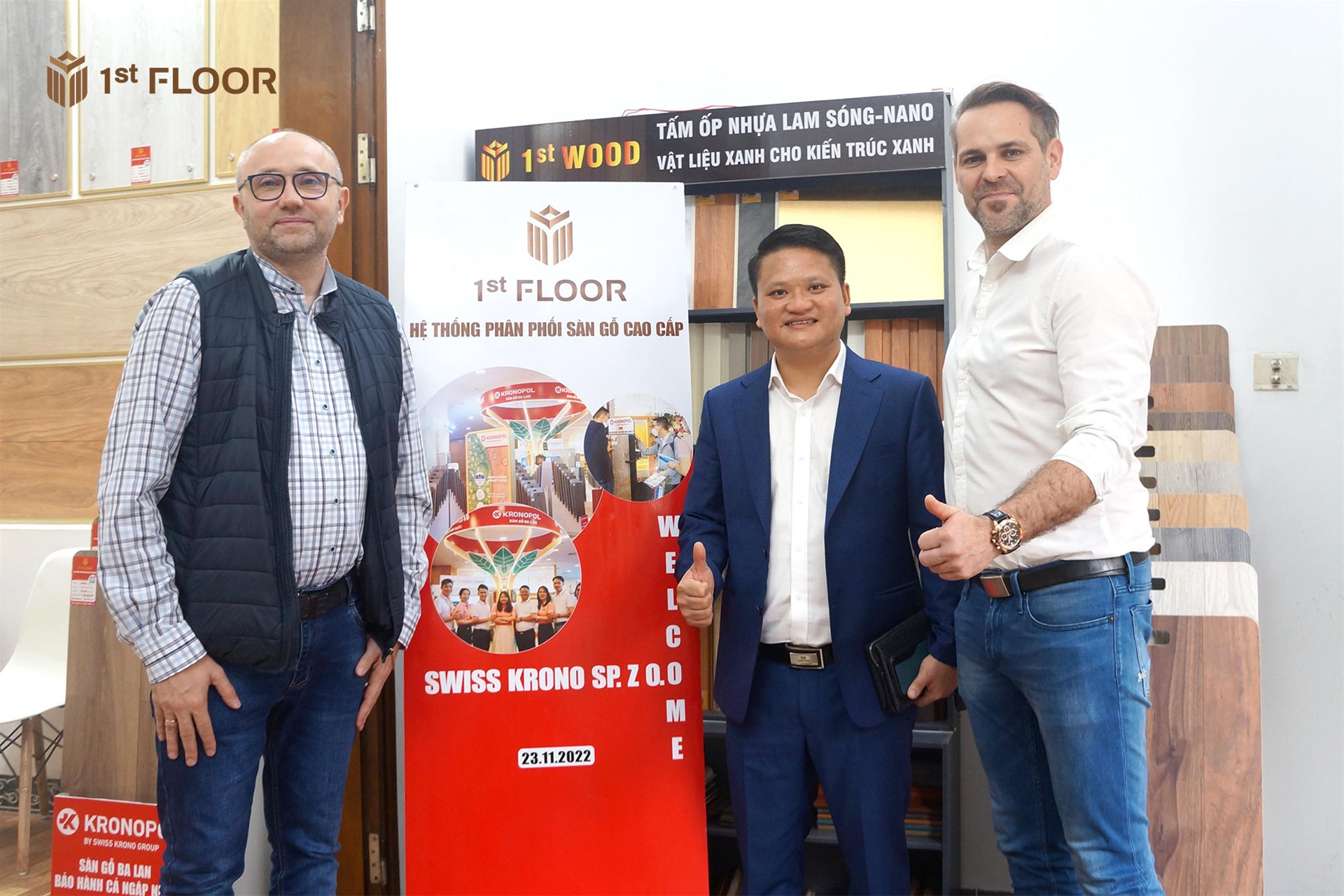 Giám Đốc Và Trưởng Phòng Kinh Doanh Tập Đoàn Krono Swiss Đã Có Buổi Làm Việc Với 1st FLOOR
