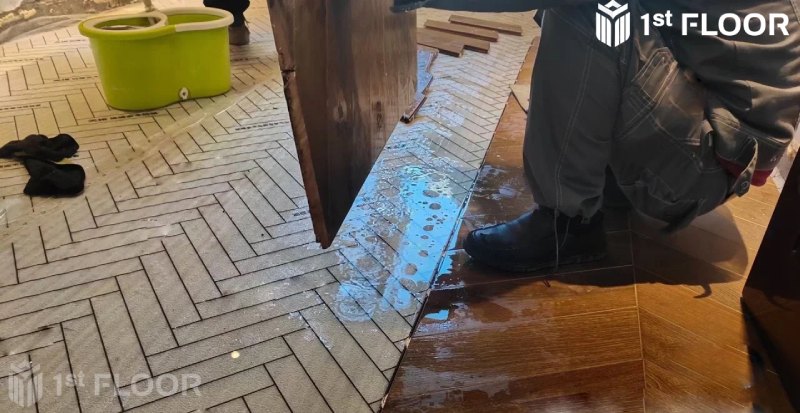 Xử lý sàn gỗ công nghiệp bị ngập nước