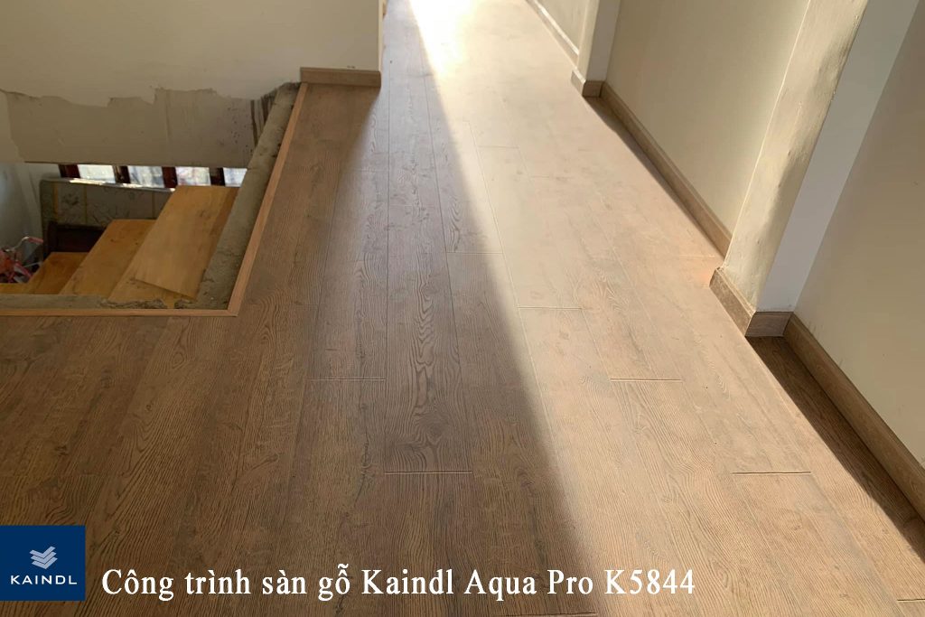 Thi công, Công trình sàn gỗ Kaindl Aqua Pro K5844 Tại Hà Nam