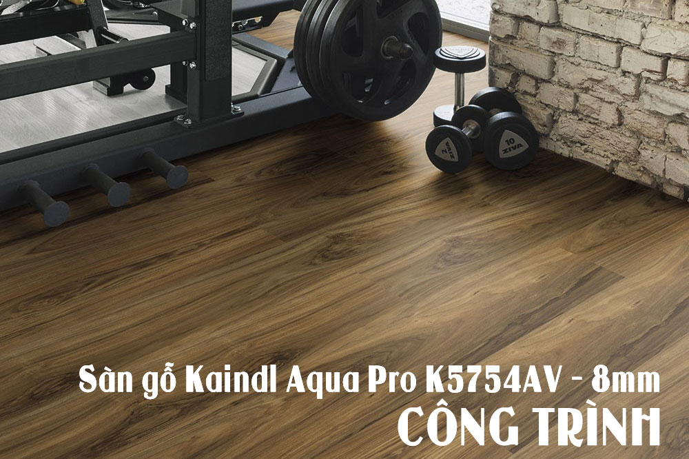 Thi công, Công trình sàn gỗ Kaindl Aqua Pro K5754AV – 8mm Tại căn hộ chung cư