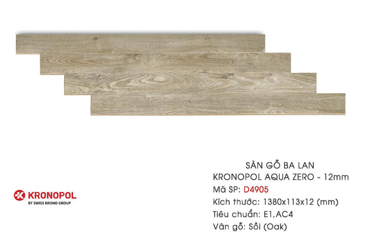 Sàn gỗ Ba Lan Kronopol Aqua Zero Prime D4905